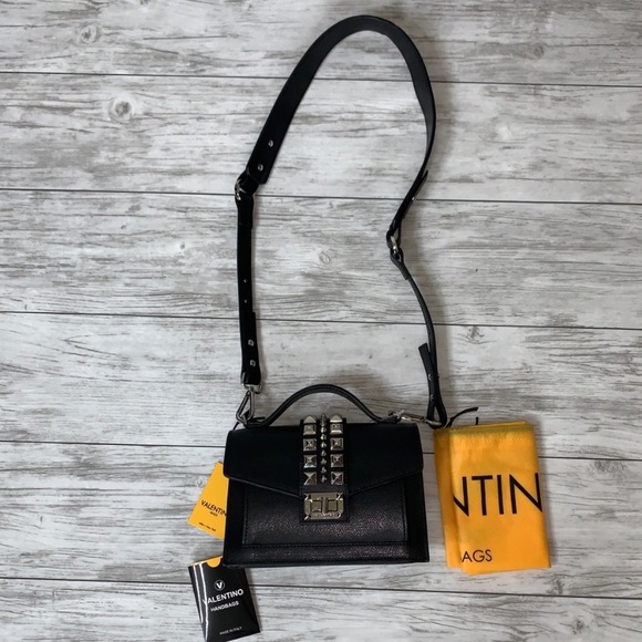 Valentino Handbags - Valentino Black Titti Palmellato Leather Bag NWT